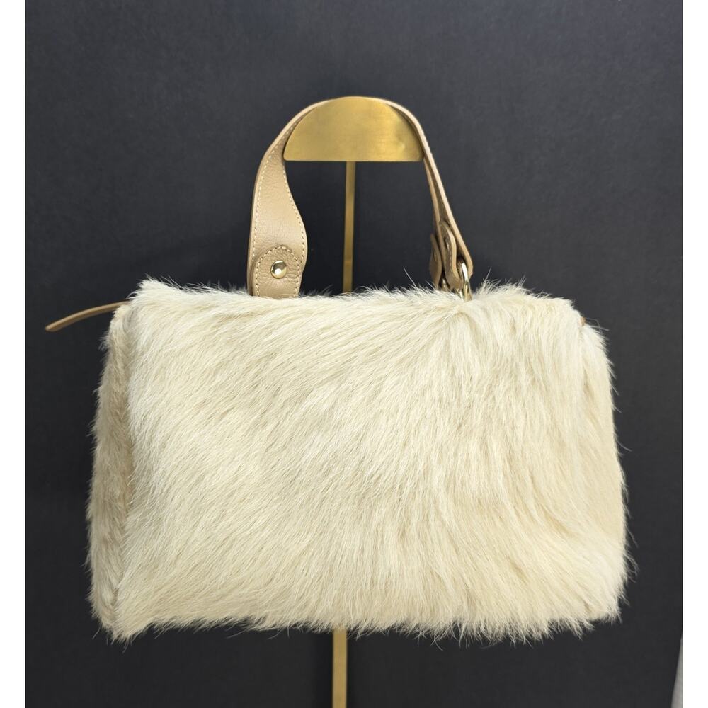 Kate‎ Spade New York Small Marcy Winter White Fur Satchel